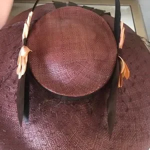 New York Creation | Accessories | Striking 94s Garnet Straw  display picture 3